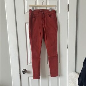 Old Navy Rockstar Mid-Rise Pants in Vibrant Red